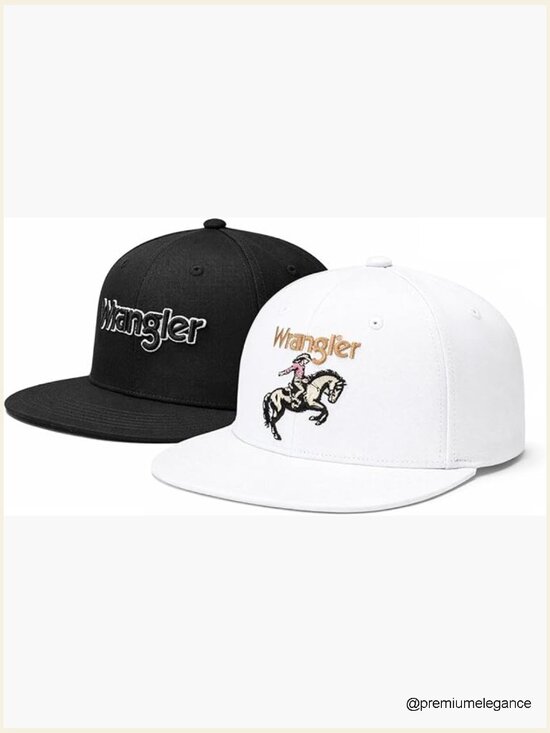 2 Pack Snapback Hats Flat Brim Adjustable Baseball Cap